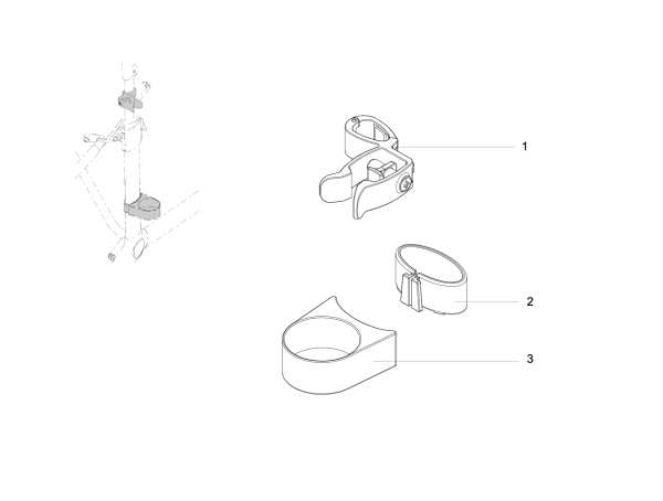Sunrise Medical Stockhalter für GEMINO Rollatoren